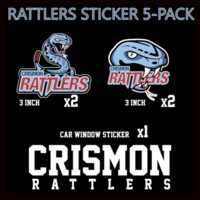 Rattlers sticker 5-pack Design