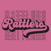 Bella Canvas Rattlers Pink Shirt -D115 Design