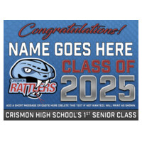 Crismon High School Senior Sign Design