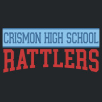 Ladies Vneck Crismon HS Rattlers D119 Design