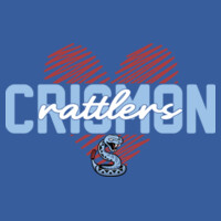 Traditional Fleece Rattlers Love Scribble Heart Hoodie Design