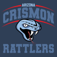 Ladies AZ Crimson Rattlers Flowy Crop Top Design