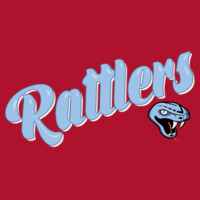 Ladies Rattlers Bubble Letter V-Neck Tee Design