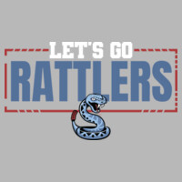 Ladies Let's Go Rattlers Flowy Crop Top Design