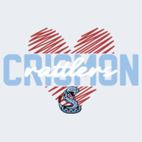 Youth Cotton Rattlers Love Scribble Heart Tee Design