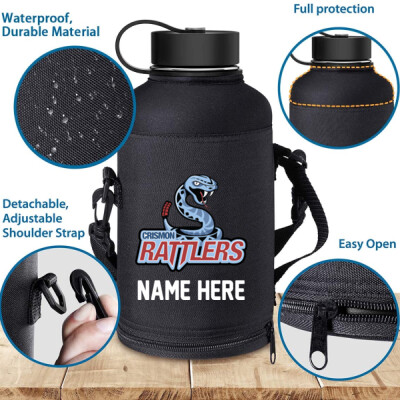 64oz Water Bottle with Carrying Case - Personalized Thumbnail
