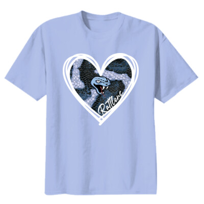 Youth Cotton Rattlers Snakeskin Heart Tee Thumbnail