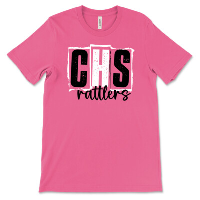 Bella Canvas CHS Rattlers Pink Shirt -D118P Thumbnail