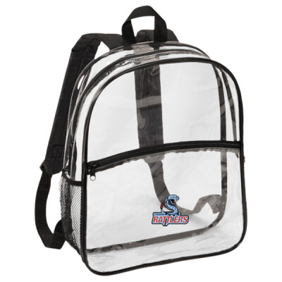 Clear Backpack - Crismon Rattlers decal Thumbnail