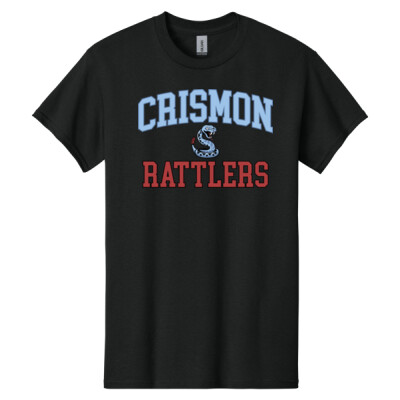 Gildan 100% Cotton Crismon Rattlers Two-Tone Tee Thumbnail