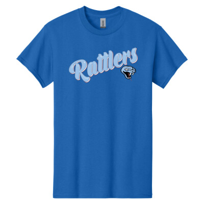 Gildan 100% Cotton Rattlers Bubble Letter Tee Thumbnail