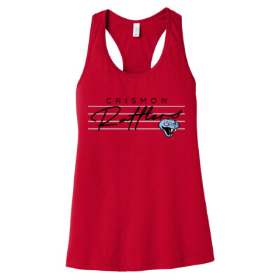 Ladies Rattlers Cursive Racerback Tank Thumbnail