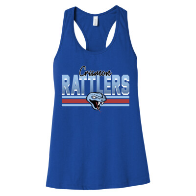 Ladies Crismon Rattlers Underline Racerback Tank Thumbnail