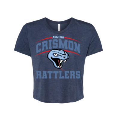 Ladies AZ Crimson Rattlers Flowy Crop Top Thumbnail