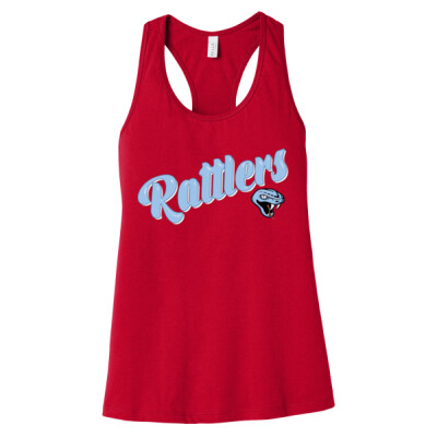 Ladies Rattlers Bubble Letter Racerback Tank Thumbnail