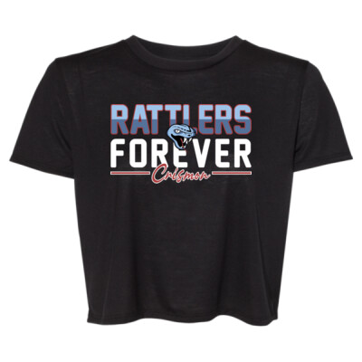 Ladies Rattlers Forever Flowy Crop Top Thumbnail