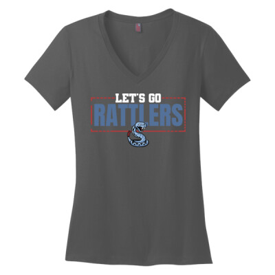 Ladies Let's Go Rattlers V-Neck Tee Thumbnail