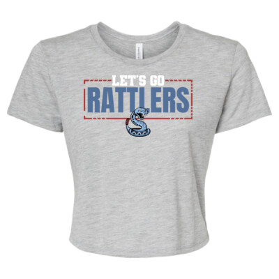 Ladies Let's Go Rattlers Flowy Crop Top Thumbnail