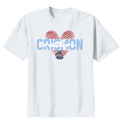 Youth Cotton Rattlers Love Scribble Heart Tee Thumbnail